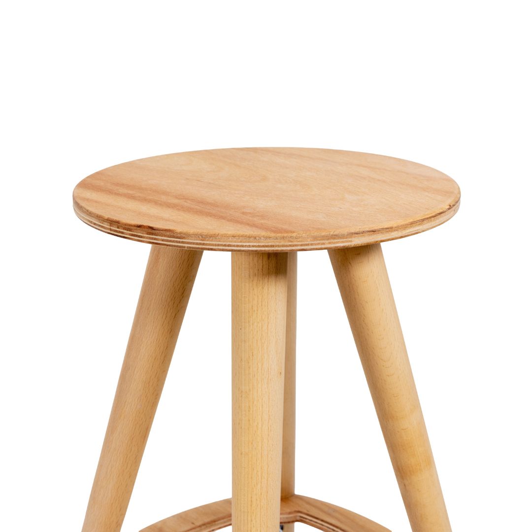 Round Wooden Stool