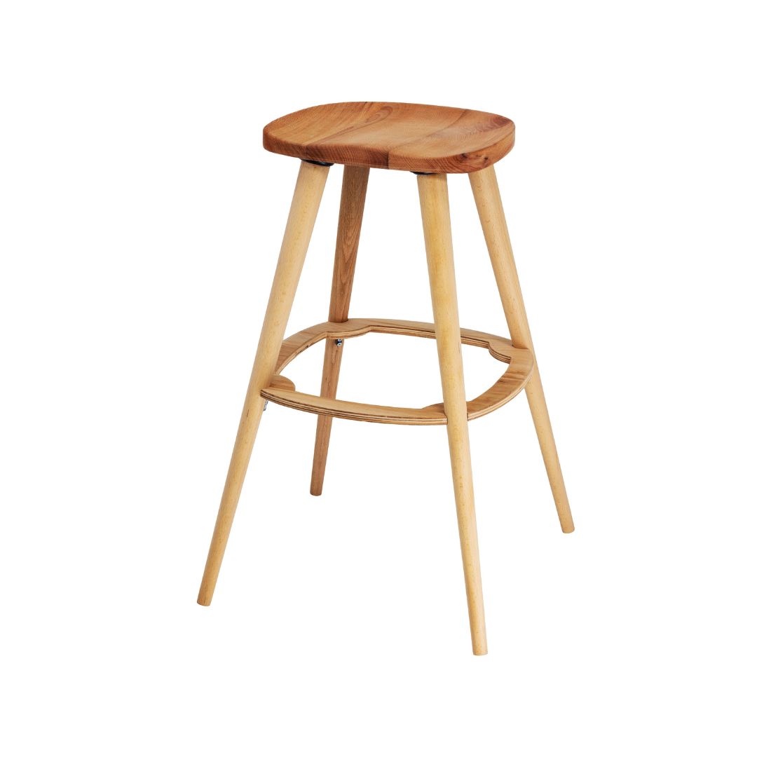 Slim Seat Wooden Stool