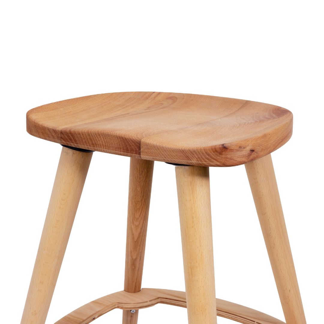 Slim Seat Wooden Stool